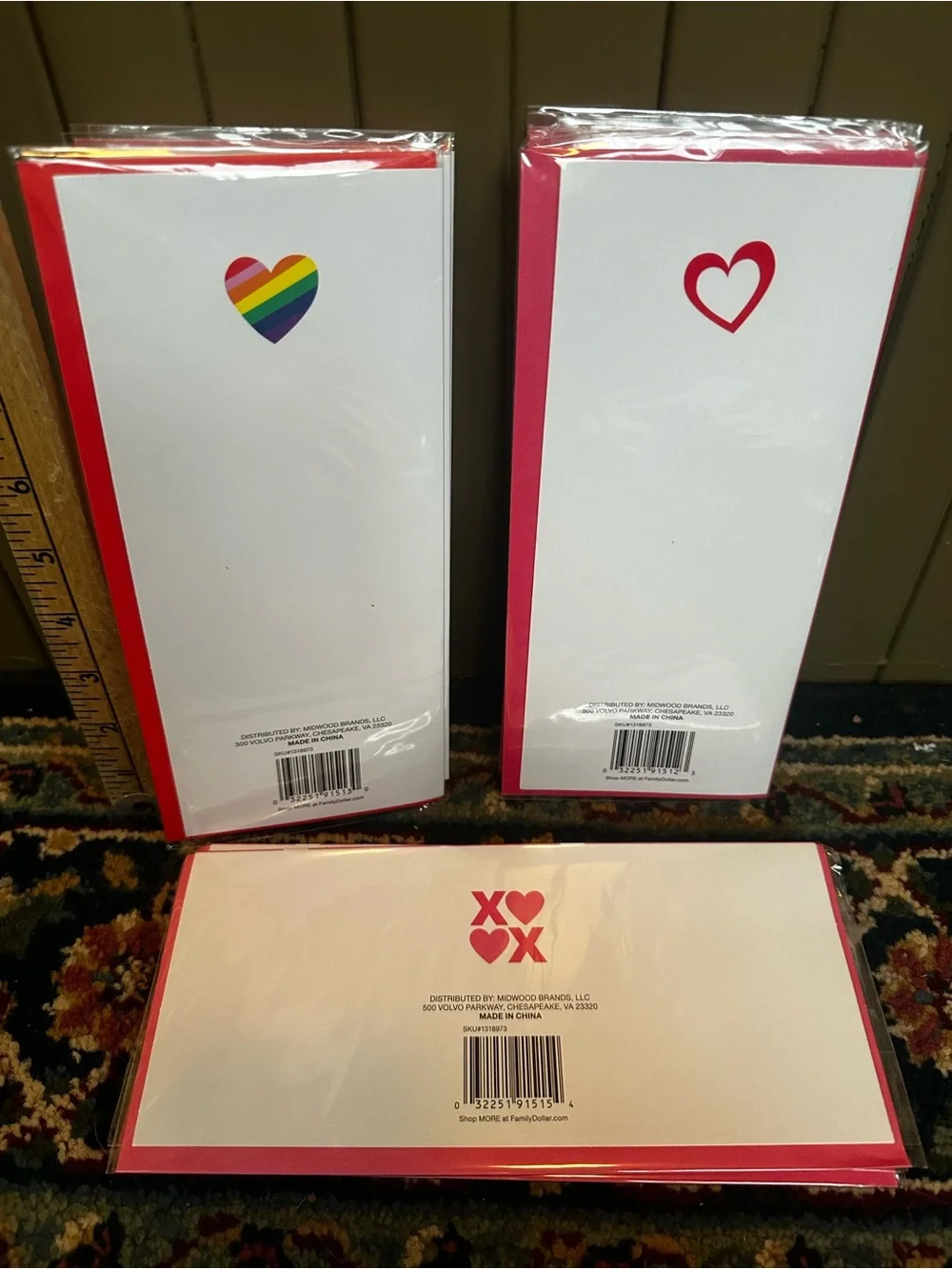 Lot of 11 Valentine's Day Greeting Cards NEW
